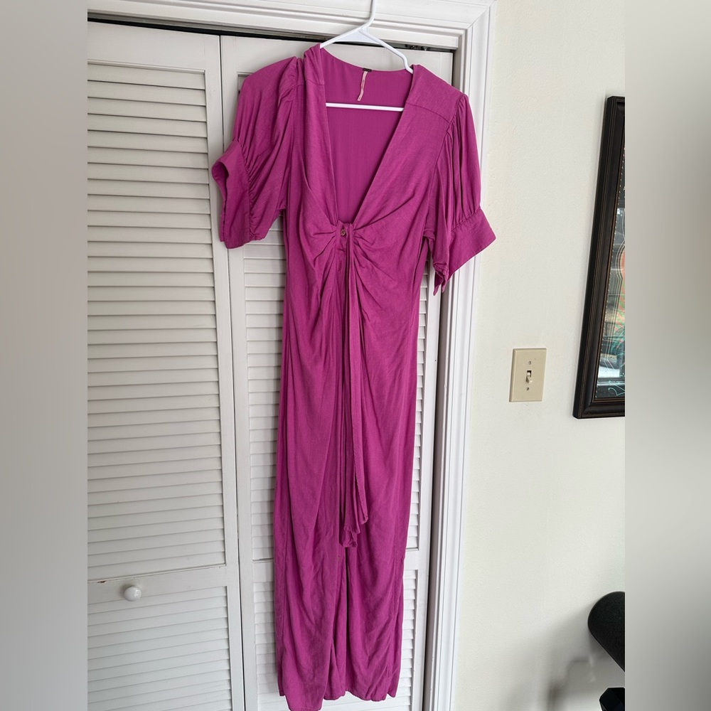 Free People Pink Midi Dress